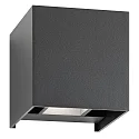 Luminaria de pared para exteriores Arriba-Abajo, ajustable IP54, antracita 