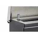 CMD Creative Metalldesign Buzón con compartimento para diarios ENGRAVED INOX BAR grabado por láser, antracita, acero inoxidable