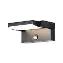 Luminaria de pared para exteriores CCT Switch, inclinable, con detector de movimiento IP54
