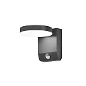 Luminaria de pared para exteriores CCT Switch, inclinable, con detector de movimiento IP54