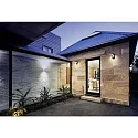 Luminaria de pared para exteriores CCT Switch, inclinable, con detector de movimiento IP54