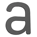 Números de casa a pequeño, antracita
