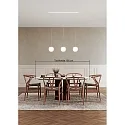 Casablanca pendant luminaire ACAI 16 3 flames E27 IP20, mat, opal white dimmable