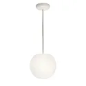 Luminaria colgante ACAI 21 de 1 llama E27 IP20, mate, blanco opalino regulable