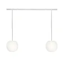 pendant luminaire ACAI 21 2 flames E27 IP20, mat, opal white dimmable
