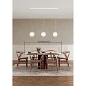 Casablanca pendant luminaire ACAI 21 3 flames E27 IP20, mat, opal white dimmable