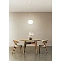 Luminaria colgante ACAI 26 de 1 llama E27 IP20, mate, blanco opalino regulable