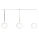 pendant luminaire ACAI 26 3 flames E27 IP20, mat, opal white dimmable