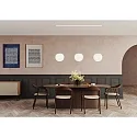 Casablanca pendant luminaire ACAI 26 3 flames E27 IP20, mat, opal white dimmable