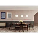 Casablanca pendant luminaire ACAI 26 3 flames E27 IP20, mat, opal white dimmable