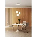 Casablanca pendant luminaire ACAI 16|21|26 3 flames, round E27 IP20, mat, opal white dimmable