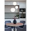 Casablanca pendant luminaire ACAI 16|21|26 3 flames, round E27 IP20, mat, opal white dimmable