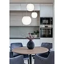 Casablanca pendant luminaire ACAI 16|21|26 3 flames, round E27 IP20, mat, opal white dimmable