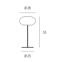 Casablanca Table lamp AIH, E27, IP20, white matt