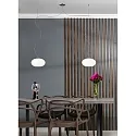 Casablanca Luminaria colgante AIH de 2 llamas, pequeño G9 IP20, aluminio cepillado, brillante, blanco regulable