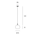 Casablanca Luminaria colgante BALL de 1 llama, regulable E27 IP20, aluminio cepillado, ópalo, blanco mate regulable