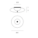 Casablanca ceiling luminaire BLOO IP20, crystal clear, mat, opal white dimmable