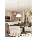 Casablanca Pendant luminaire MARA, E27, IP20, opal white matt