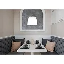 Casablanca Pendant luminaire MARA, E27, IP20, opal white matt
