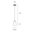 Casablanca Luminaria colgante MESA de 1 llama E27 IP20, mate, blanco opalino regulable
