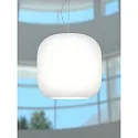 Casablanca Luminaria colgante MUREA de 1 llama, regulable E27 IP20, aluminio cepillado, ópalo, blanco mate regulable