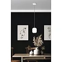 Casablanca Luminaria colgante MUREA E27 IP20, mate, blanco opalino regulable