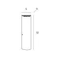 Casablanca Wall luminaire TUBO, 2x E14, IP20, opal white matt, nickel matt