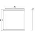 Deko-Light Panel de LED STANDARD RGBWW 930 - 620x620MM 4 canales, RGBW, sin fuente de alimentación
