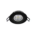 Deko-Light ceiling recessed luminaire SAMSOLA round, swivelling GU10 / GU5.3, black matt dimmable