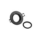Deko-Light ceiling recessed luminaire SAMSOLA round, swivelling GU10 / GU5.3, black matt dimmable