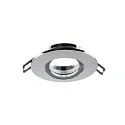 recessed spotlight SAMSOLA MAX round, swivelling IP20, glossy, silver dimmable