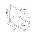 Deko-Light Luminaria de pared ACAMAR UP/DOWN Arriba-Abajo IP20, blanco regulable