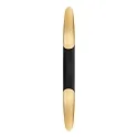Luminaria de pared APODIS IP20, dorado, negro regulable