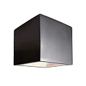 Deko-Light Luminaria de pared CUBE Arriba-Abajo, forma de cubo G9 IP20, negro regulable