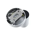 Deko-Light Luminaria para leer CAN TILT ROUND redondo, con interruptor, giro cardánico GU10 IP20, blanco 