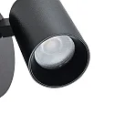 Deko-Light Luminaria para leer CAN TILT ROUND redondo, con interruptor, giro cardánico GU10 IP20, negro 