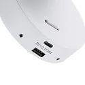 Deko-Light Luminaria para leer CAN TILT ROUND USB redondo, con interruptor, con función de carga USB, giro cardánico GU10 IP20, blanco 