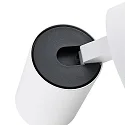 Deko-Light Luminaria para leer CAN TILT ROUND USB redondo, con interruptor, con función de carga USB, giro cardánico GU10 IP20, blanco 