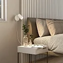 Deko-Light Luminaria para leer CAN TILT ROUND USB redondo, con interruptor, con función de carga USB, giro cardánico GU10 IP20, blanco 