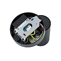 Deko-Light Luminaria para leer CAN TILT ROUND USB redondo, con interruptor, con función de carga USB, giro cardánico GU10 IP20, negro 