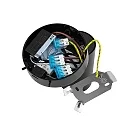 Deko-Light Luminaria para leer CAN TILT ROUND USB redondo, con interruptor, con función de carga USB, giro cardánico GU10 IP20, negro 