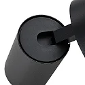 Deko-Light Luminaria para leer CAN TILT ROUND USB redondo, con interruptor, con función de carga USB, giro cardánico GU10 IP20, negro 