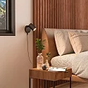 Deko-Light Luminaria para leer CAN TILT ROUND USB redondo, con interruptor, con función de carga USB, giro cardánico GU10 IP20, negro 
