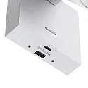 Luminaria para leer CAN TILT SQUARE USB angular, con interruptor, con función de carga USB, giro cardánico GU10 IP20, blanco 