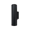 Deko-Light Luminaria de pared CAN UP & DOWN Arriba-Abajo, de 2 llamas, rígido GU10 IP20, negro