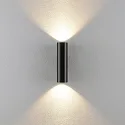 Deko-Light Luminaria de pared CAN UP & DOWN Arriba-Abajo, de 2 llamas, rígido GU10 IP20, negro