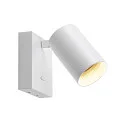 Luminaria para leer CAN TILT SQUARE BASE MIX'N MATCH 1/3 angular, con interruptor, sin pantalla, giro cardánico GU10 IP20