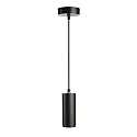 Luminaria colgante LUCEA 10 IP20, transparente, negro intenso regulable