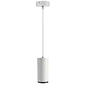 Luminaria colgante LUCEA 20 IP20, transparente, blanco tráfico regulable