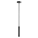Luminaria colgante SLIM DIM de 1 llama, cilíndrico, UGR < 19 IP20, negro intenso regulable